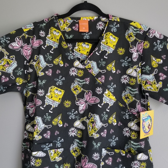 Spongebob squarepants Nickelodeon medical scrub - Picture 2 of 6